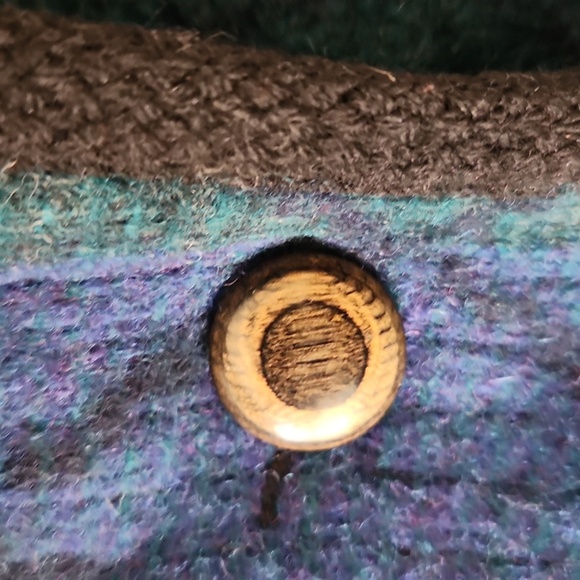 Vintage Woolrich Oversized Argyle Wool Southwestern Jacket Size M - Picture 4 of 10